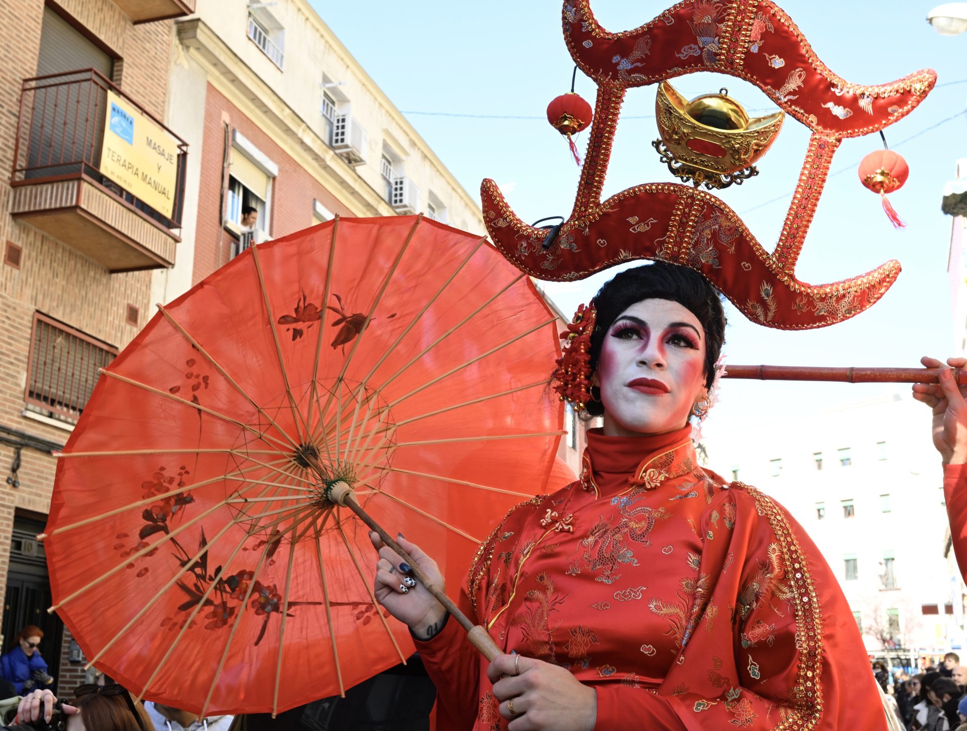 Gran Desfile multicultural del Año Nuevo chino, este domingo, en el madrileño barrio de Usera.