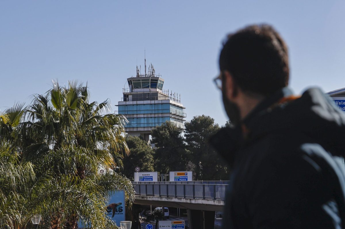 Vista del aeropuerto de Manises-Valencia. Hoy primer día de la huelga en las torres de control privatizadas