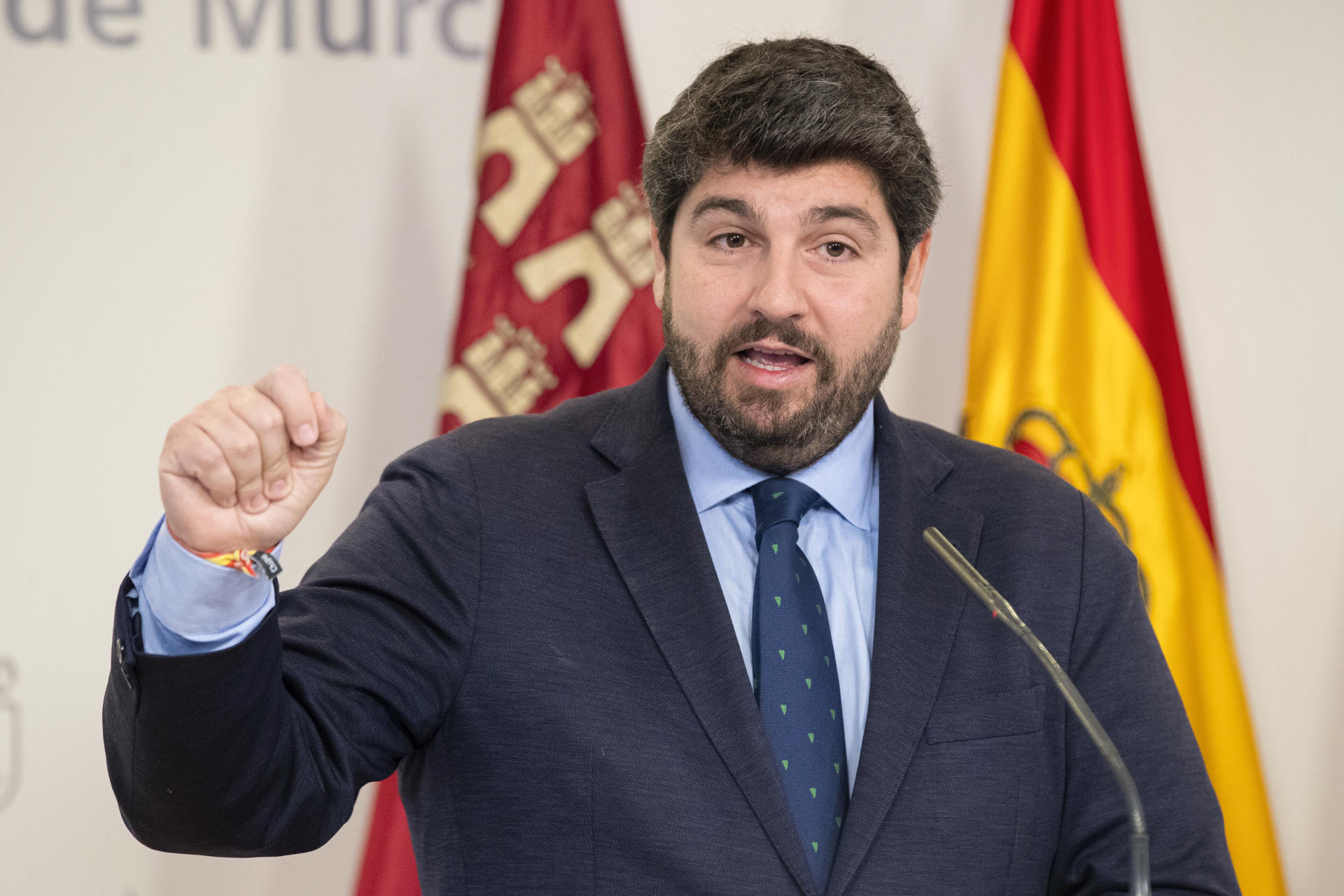 El presidente de la Comunidad de Murcia Fernando López Miras.EFE/Marcial Guillén