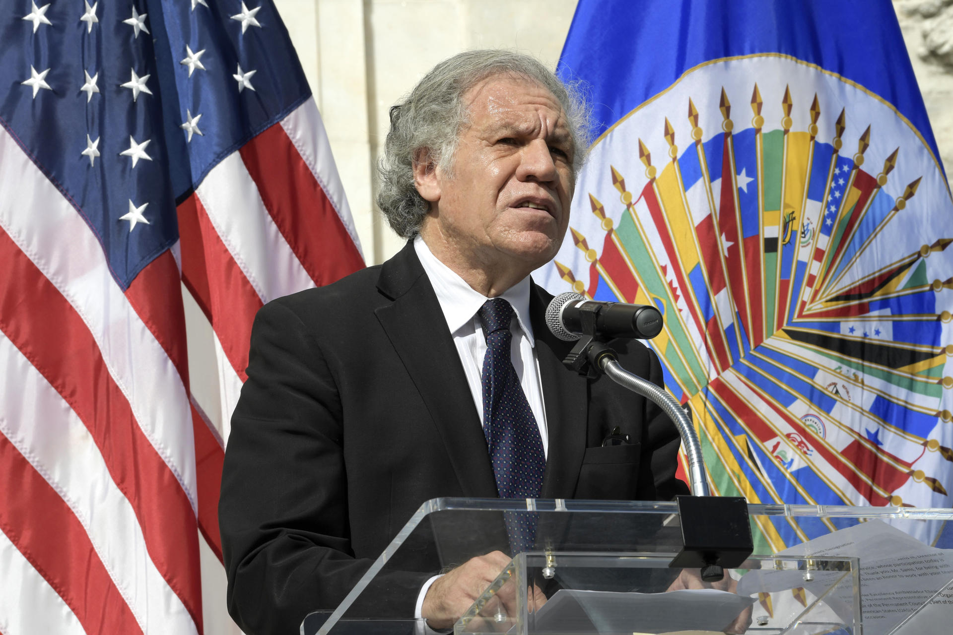 El secretario general de la Organización de Estados Americanos (OEA), Luis Almagro, en una fotografía de archivo. EFE/Lenin Nolly