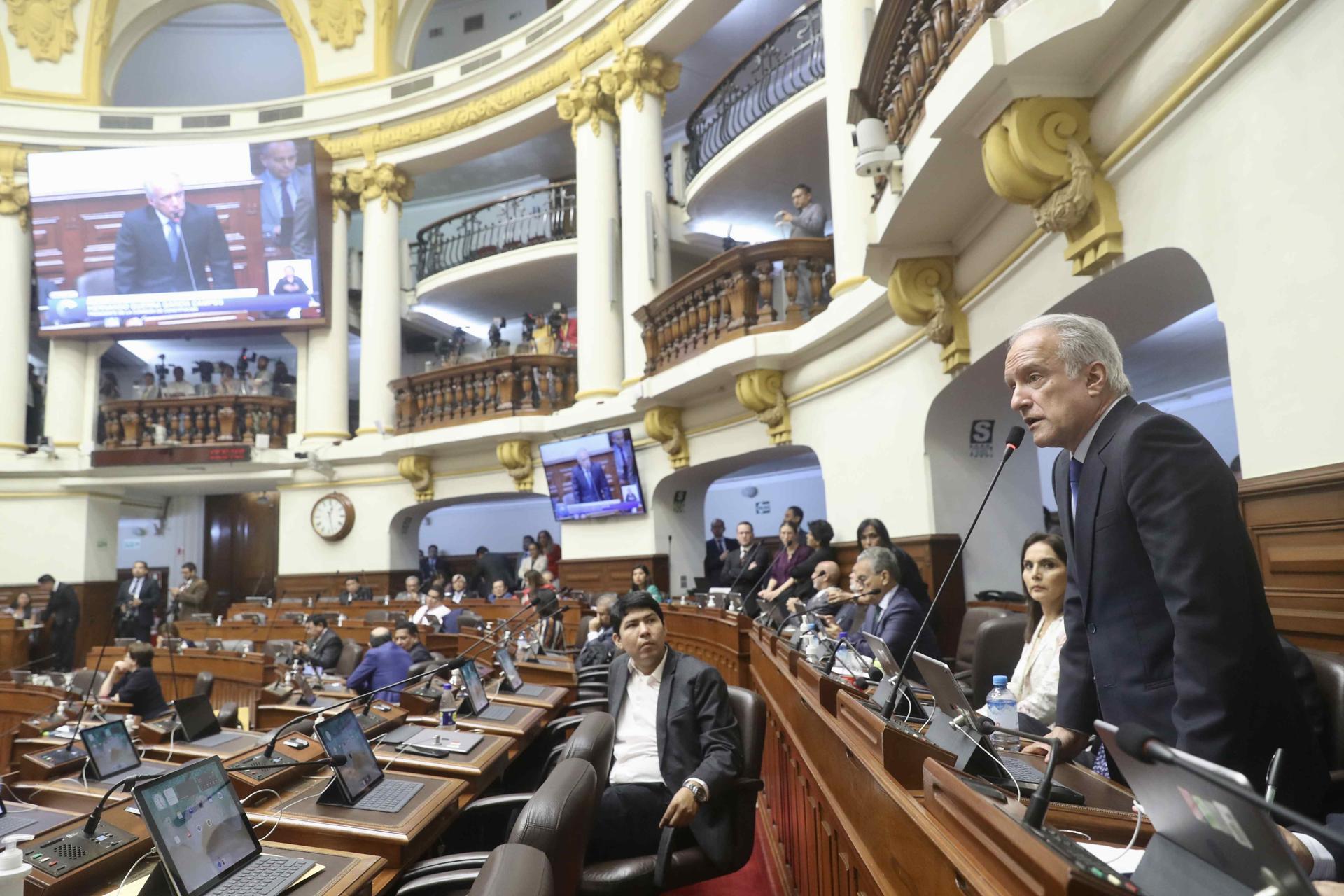 El Congreso de Perú, en una fotografía de archivo. EFE/ Congreso Del Perú