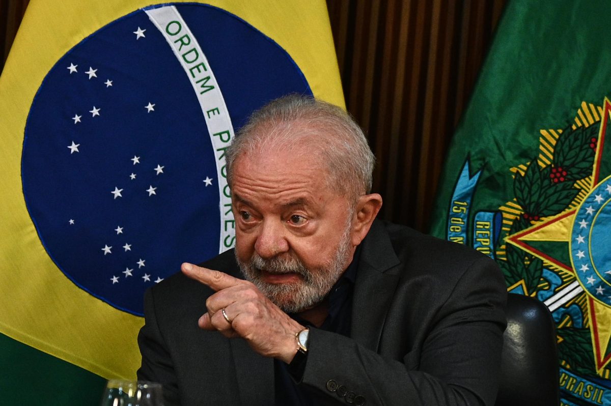 El presidente de Brasil, Luiz Inacio Lula da Silva, en una reunión con gobernadores en el Palacio de Planalto, en Brasilia.