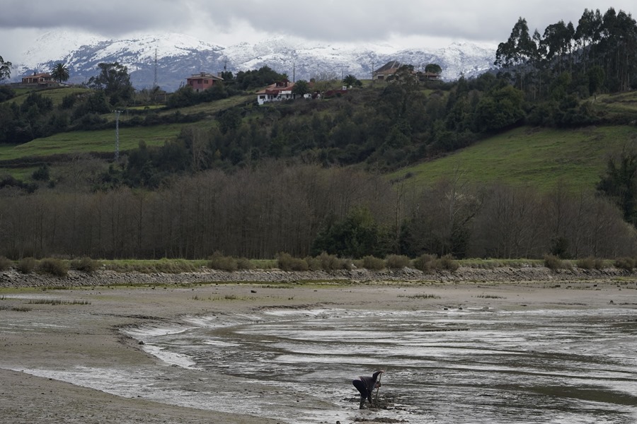 Montañas nevadas en Galicia