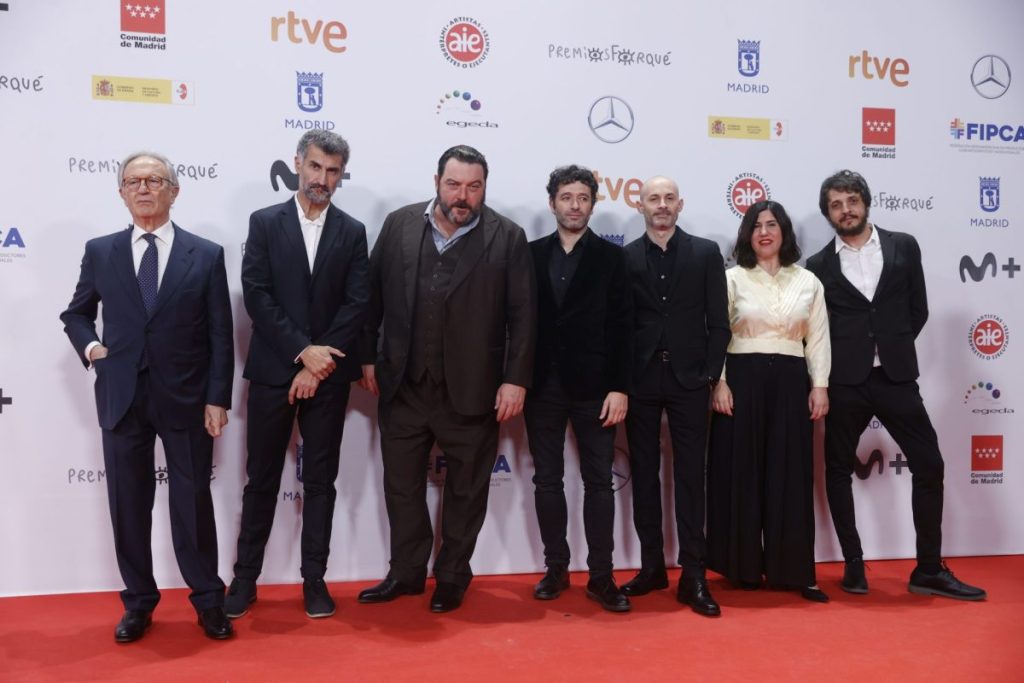 El equipo de la película "As Bestas", una de las películas favoritas a los Goya 2023