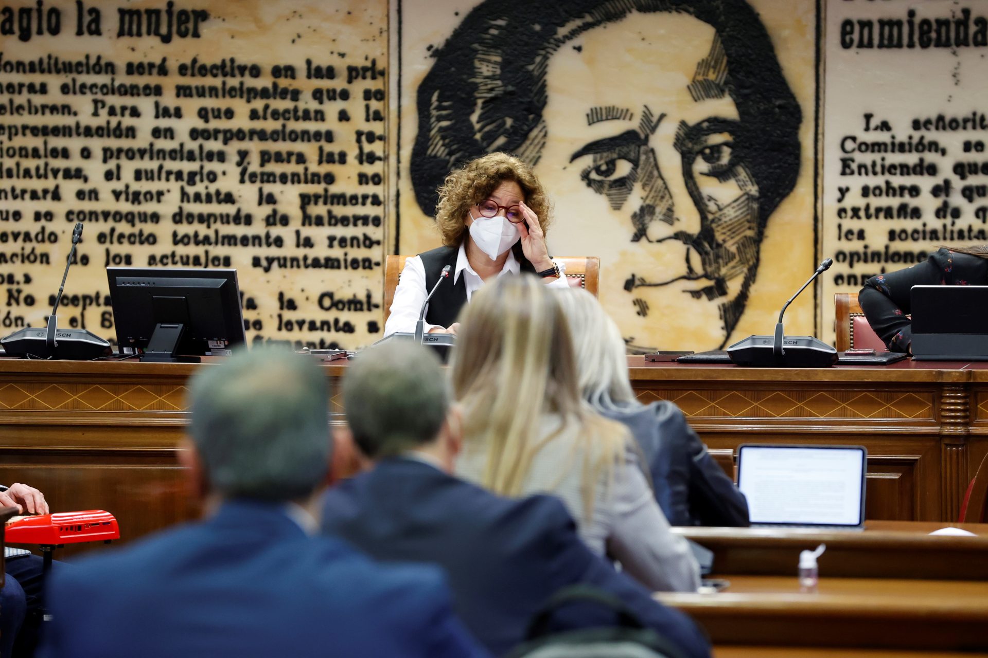 La presidenta de la Comisión de Igualdad en el Senado, Josefina Antonia Bueno Alonso, comisión que ha dado luz verde al dictamen de la reforma de la ley del aborto con una enmienda para impedir protocolos que busquen condicionar a las mujeres.