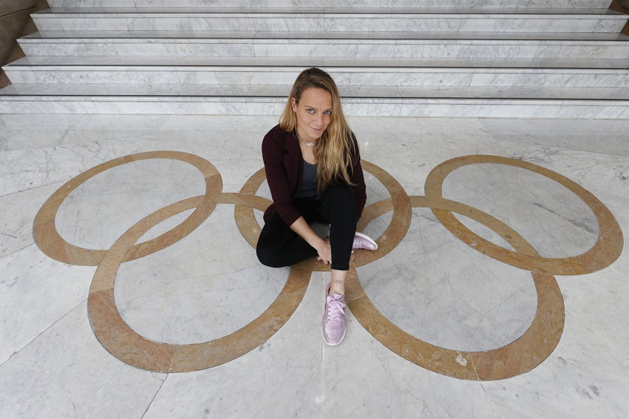 La nueva directora del Plan ADO, la exwaterpolista Jennifer Pareja, que augura "entre 20 y 24 medallas" para España en los JJOO de París.