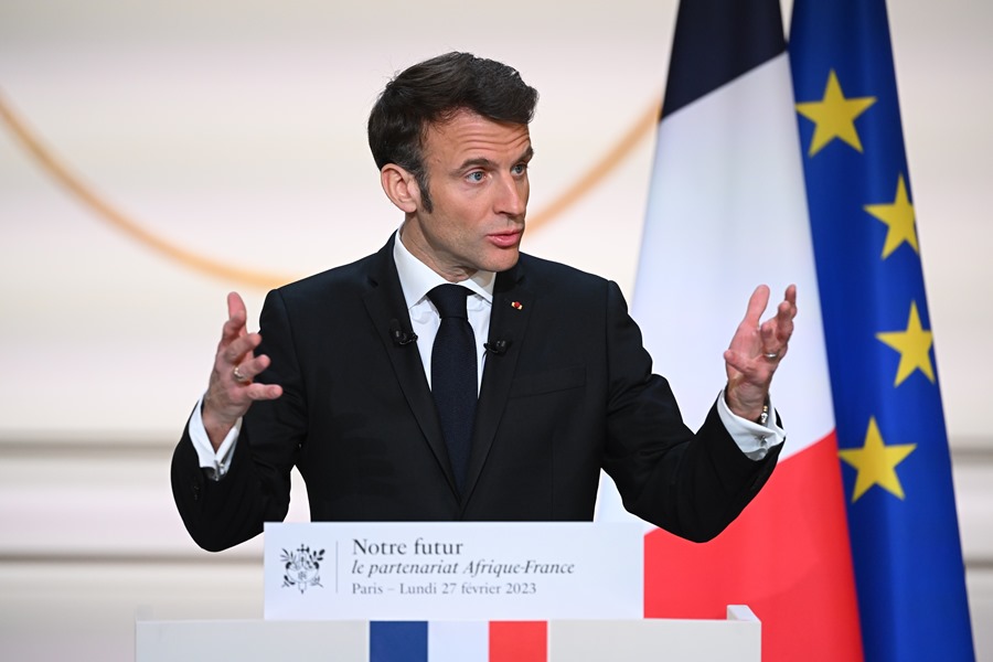 El presidente de Francia, Emmanuel Macron, que ha anunciado hoy que reducirá significativamente la presencia militar francesa en África.