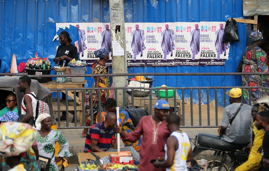 carteles electorales en Nigeria