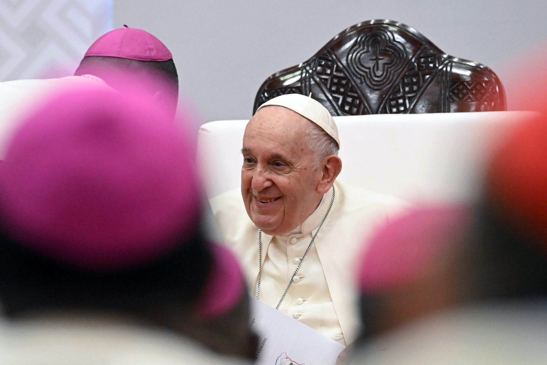 El papa Francisco, que se encuentra en Sudán del Sur, siguiendo con su viaje por diferentes países de África.