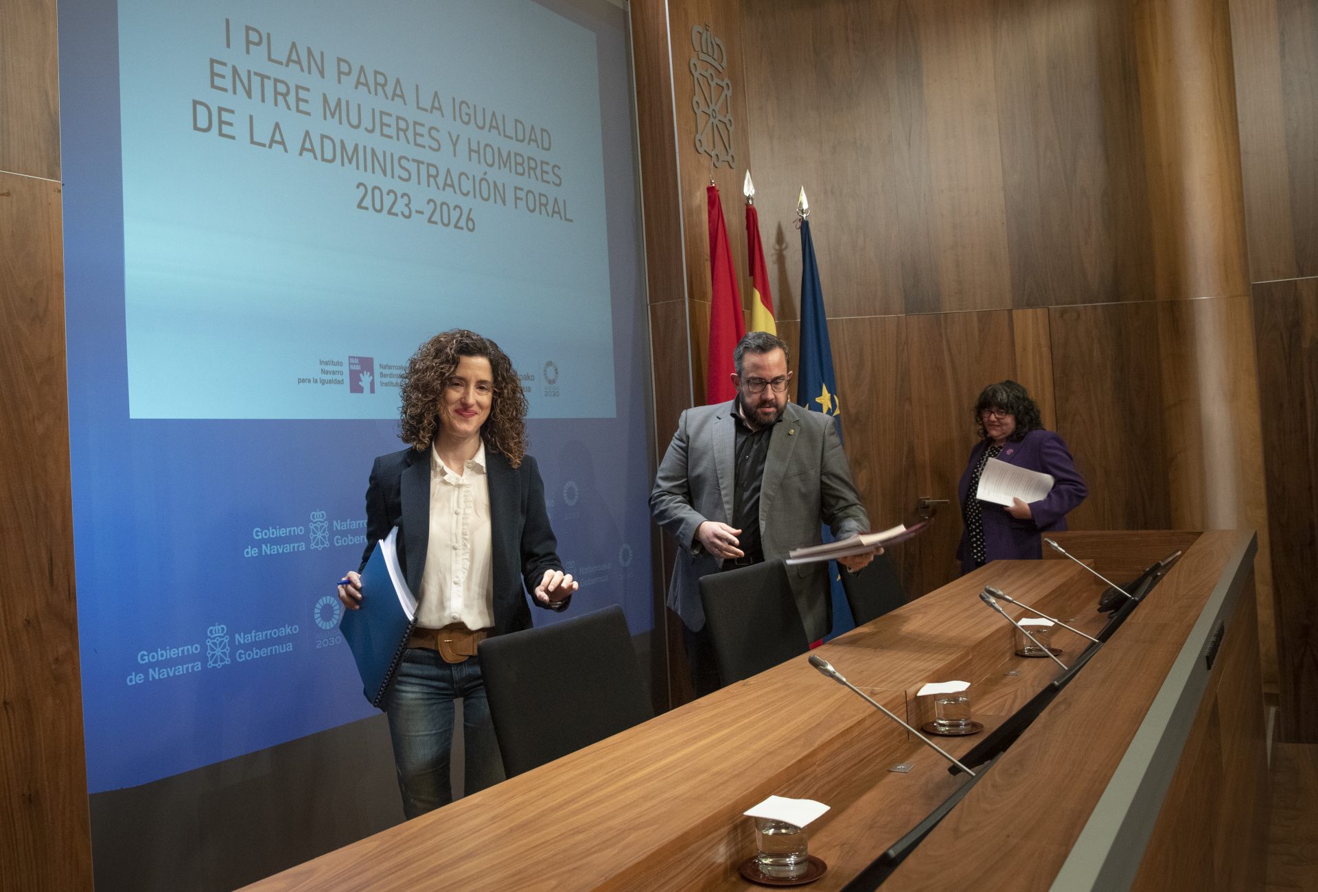 El Gobierno de Navarra presenta el I Plan de Igualdad para la Administración Foral.EFE/Villar López