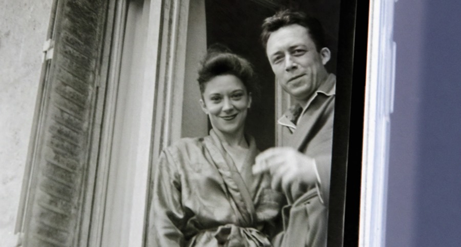 Fotografía sin fechar que muestra a la actriz española María Casares junto con el escritor francés Albert Camus.