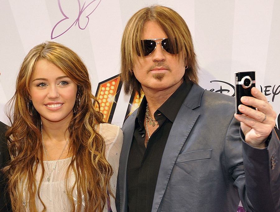 Singer Miley Cyrus, when she was known for her role as Hannah Montana. 
