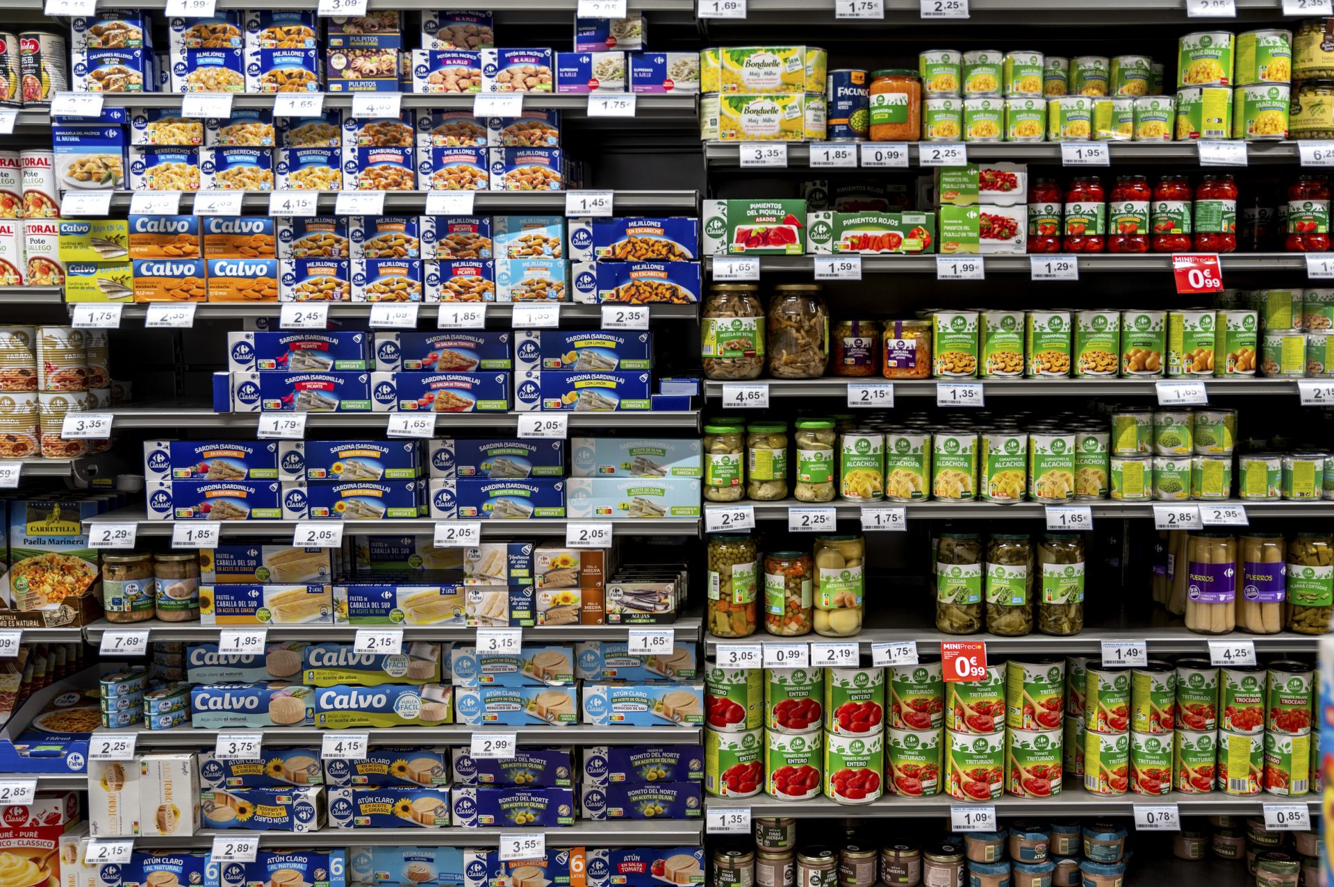 Los precios de los alimentos suben un 17,% en febrero