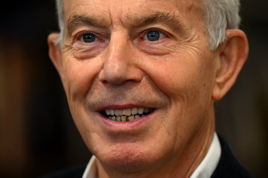 El ex primer ministro británico Tony Blair, durante la entrevista con la Agencia EFE. 