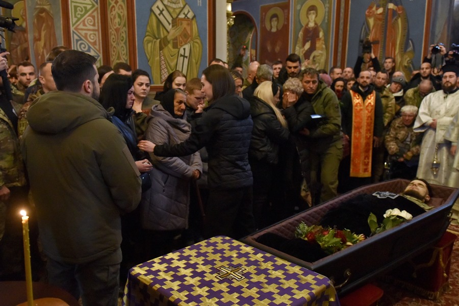funeral en Ucrania