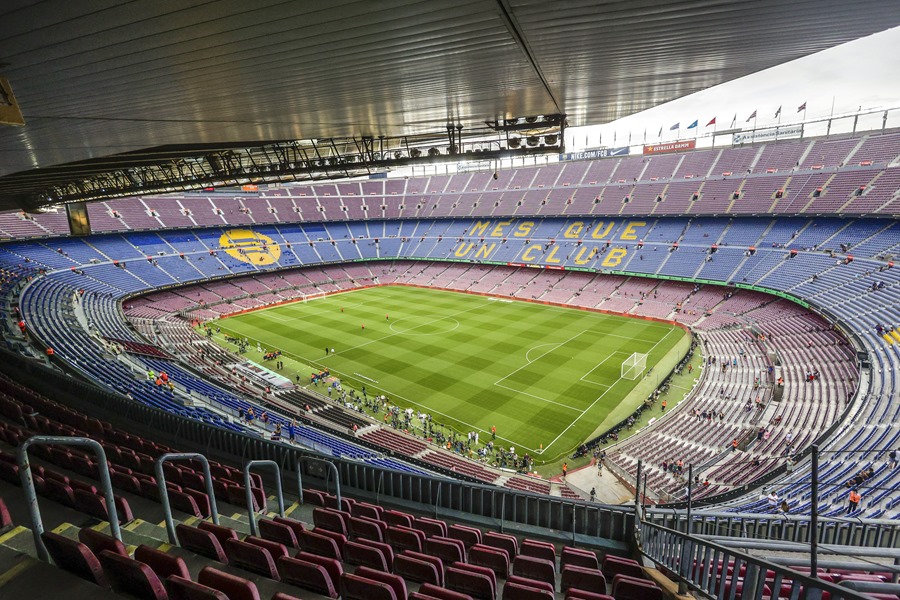 Vista general del Camp Nou, en Barcelona. Admitida la denuncia por el caso Negreira