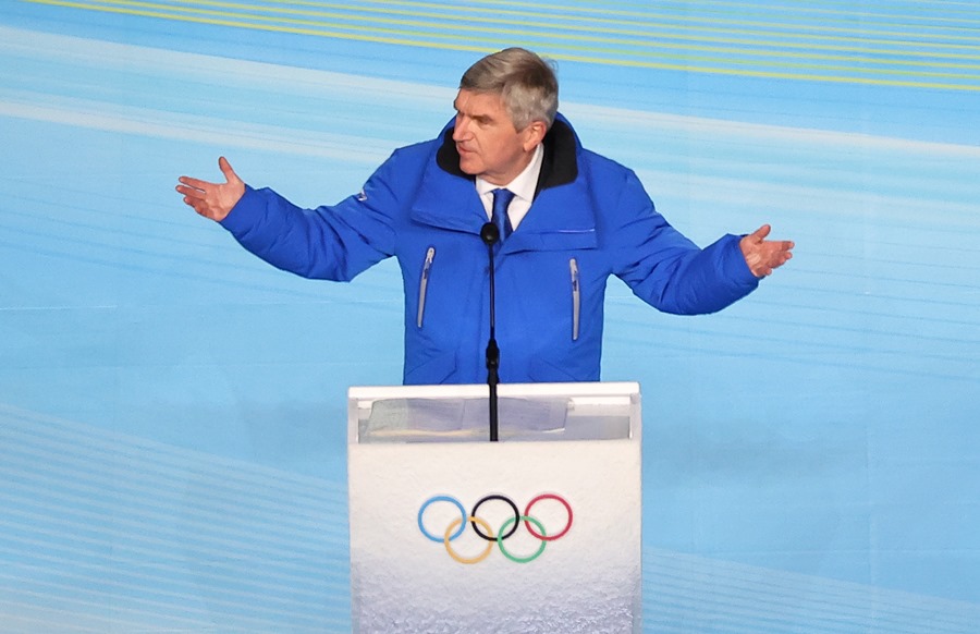 El presidente del Comité Olímpico Internacional (COI), Thomas Bach, que ha recomendado que las deferaciones dejen participar a deportistas rusos como neutrales.