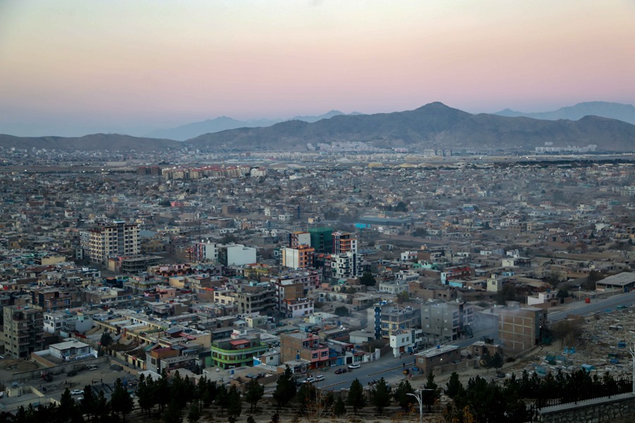 Vista aérea de Kabul