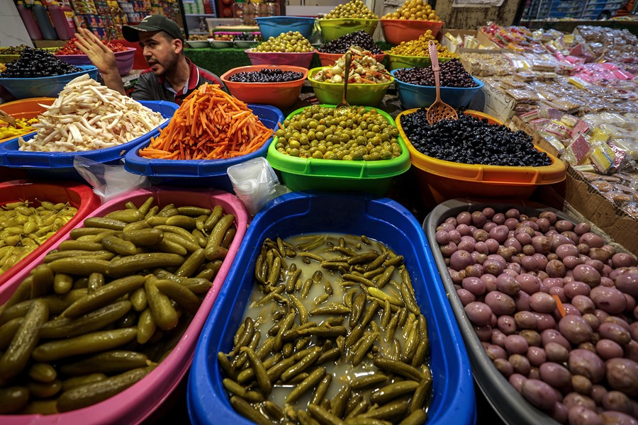 Mercado en Gaza