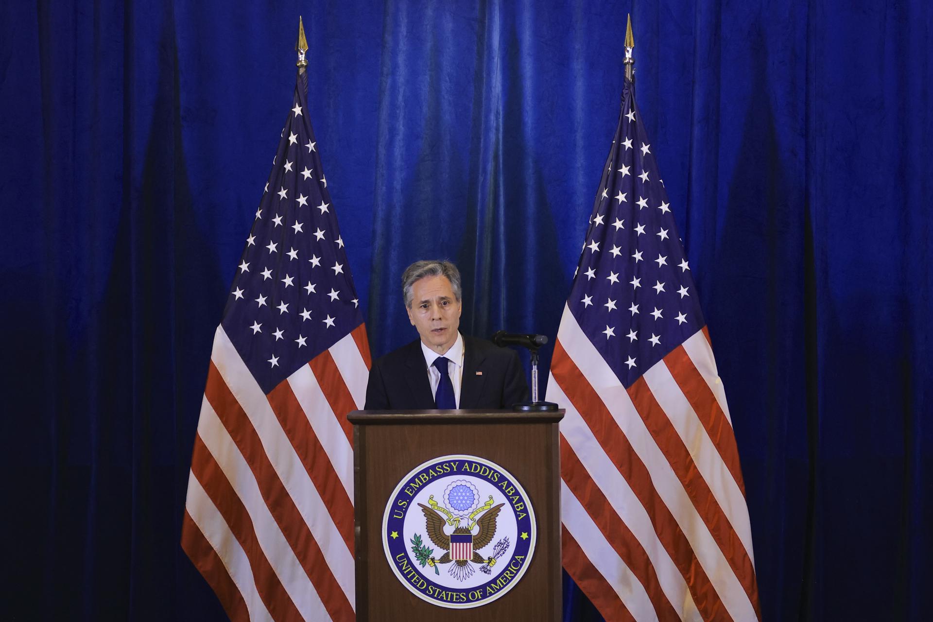 Fotografía de archivo del secretario de Estado de Estados Unidos, Antony Blinken. EFE/EPA/TIKSA NEGERI / POOL