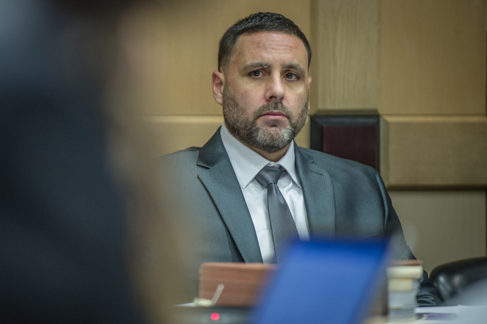 Pablo Ibar durante uno de sus juicios en Miami. EFE/Giorgio Viera