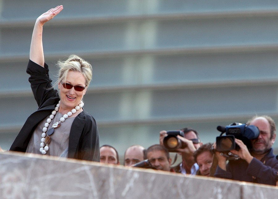La actriz estadounidense, Meryl Streep, galardonada hoy en el Premio Princesa de Asturias de las Artes 2023