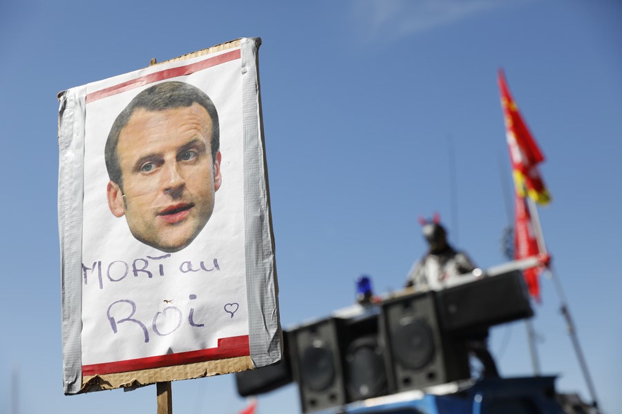 Manifestación en Francia contra las pensiones