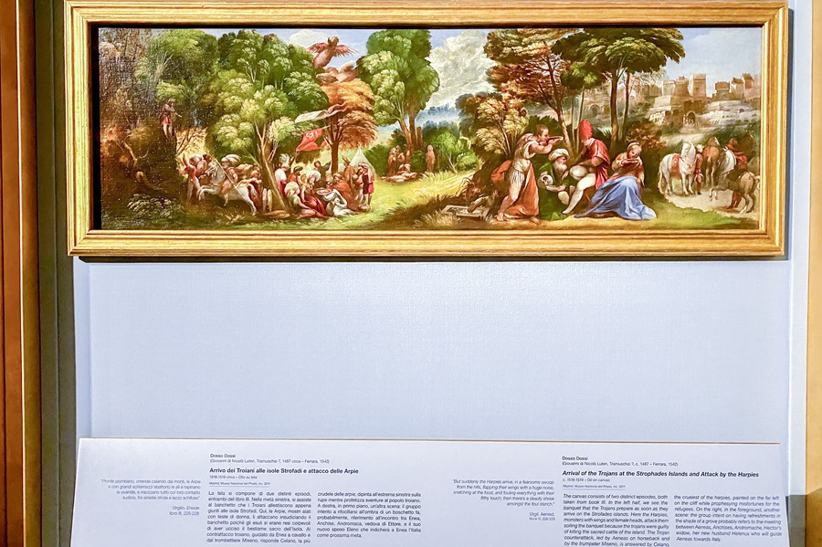 Exposición de los frisos de Eneas de Dosso Dossi en la Galería Borghese de Roma. 