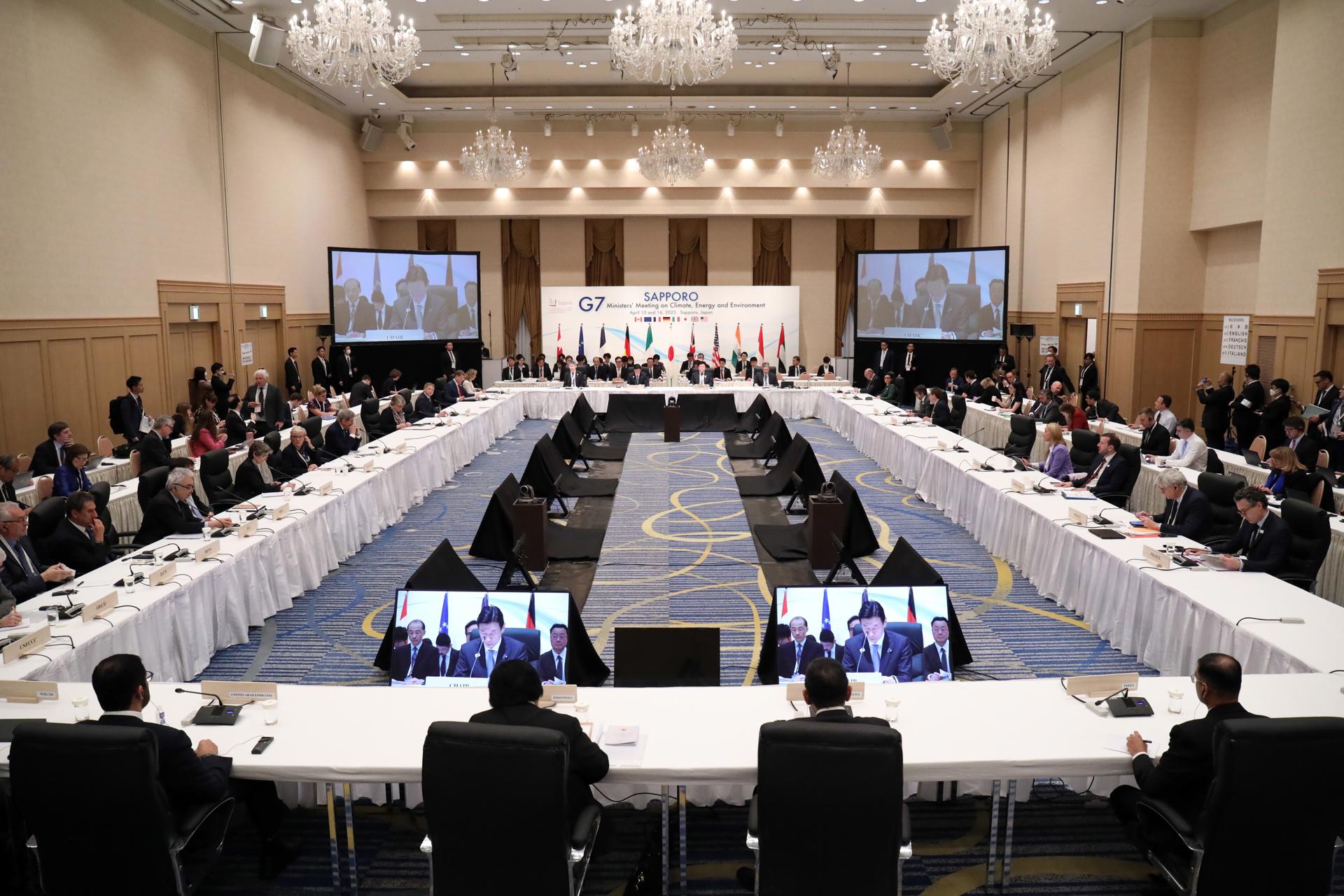 General view of the energy and environment ministers meeting of G7 countries in Sapporo, northern Japan. EFE/EPA/JIJI PRESS JAPAN OUT EDITORIAL USE ONLY/