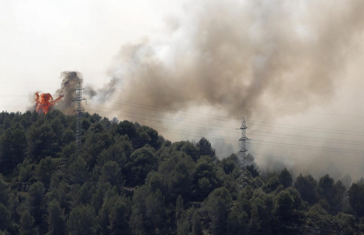 Imagen de archivo de un incendio forestal en Cataluña.