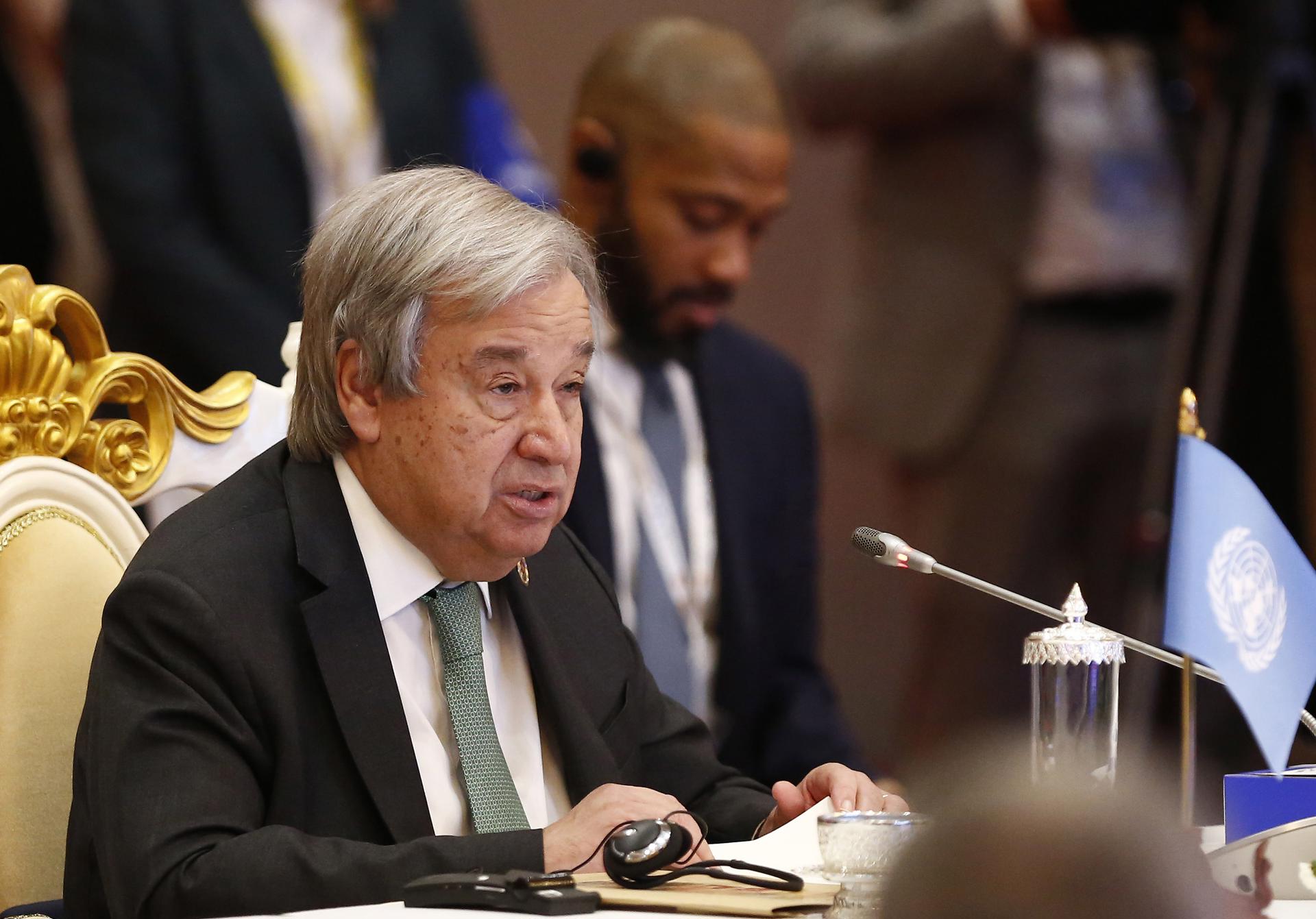 El secretario general de la ONU, António Guterres, en una fotografía de archivo. EFE/Kith Serey