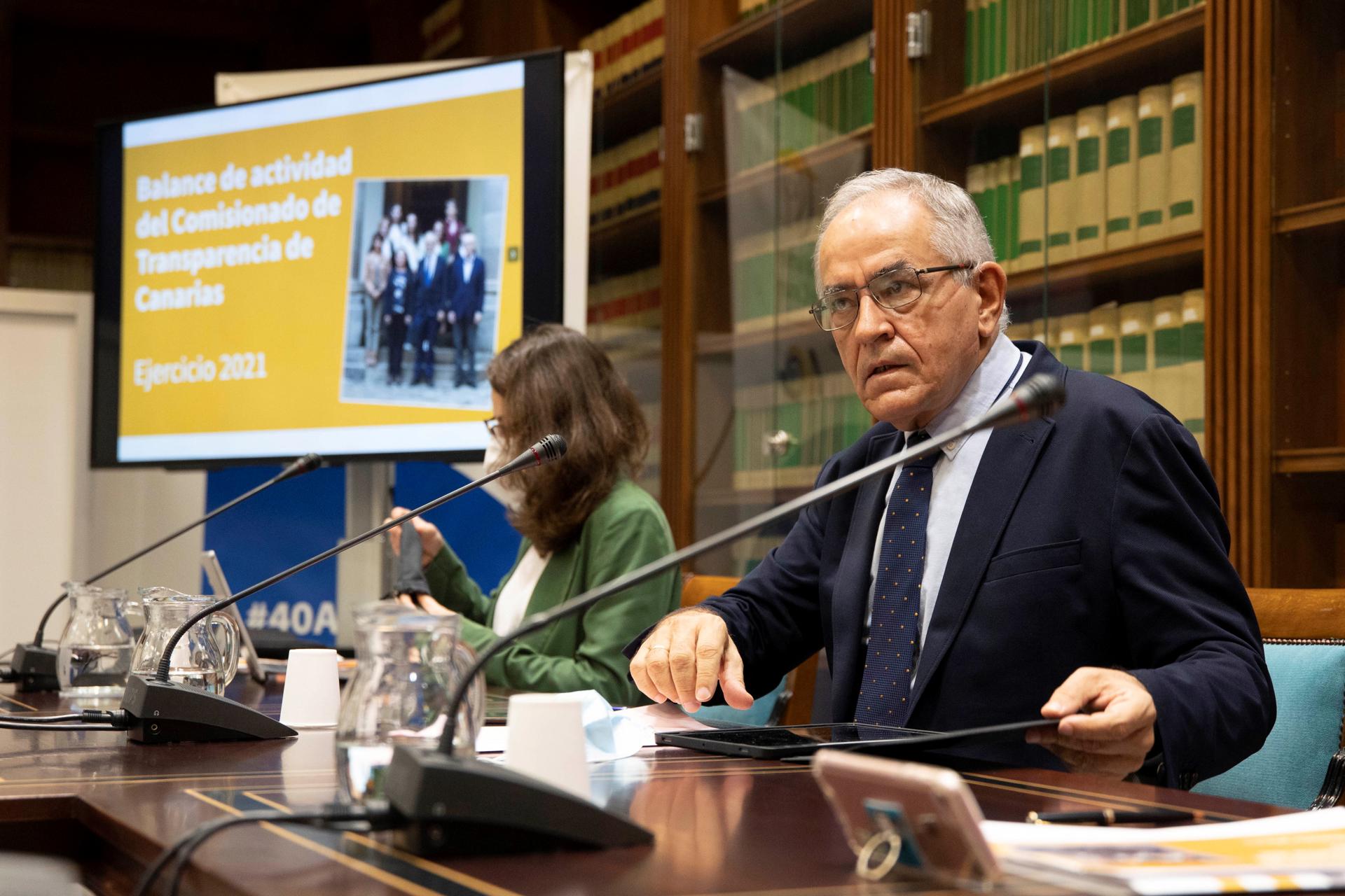 Imagen de archivo del comisionado de Transparencia de Canarias, Daniel Cerdán. EFE/Miguel Barreto