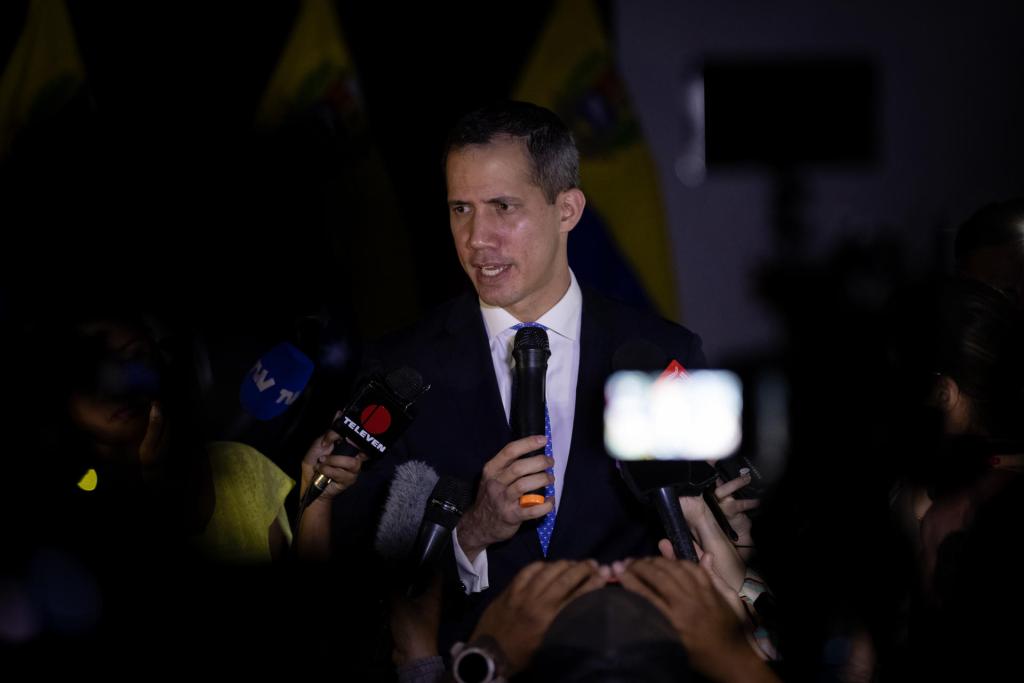 The Venezuelan opponent Juan Guaidó, in a file image.  EFE/ Rayner Peña R