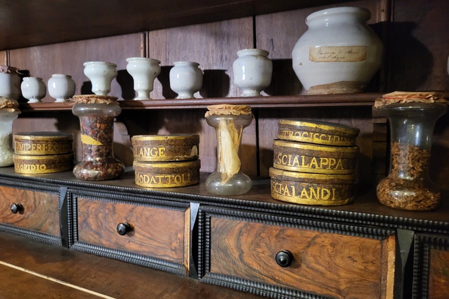 The apothecary of the convent of Santa Cecilia in Rome from the 16th century has been reconstructed in great detail in one of the rooms of the Vatican Museums and can be visited by the public for the first time.