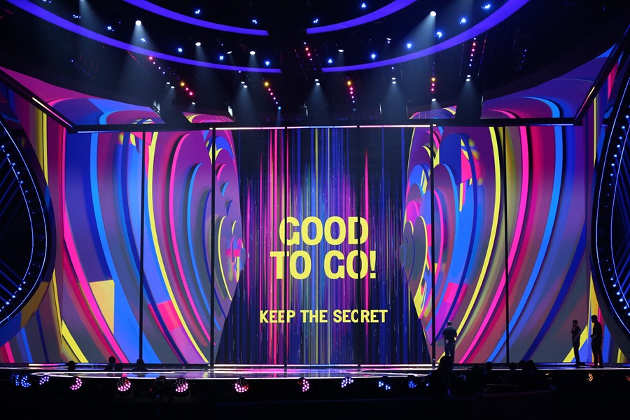 Imagen de archivo del escenario de Eurovisión 2023 en el M&S Bank Arena en Liverpool, Reino Unido. Zelenski no intervendrá en el festival