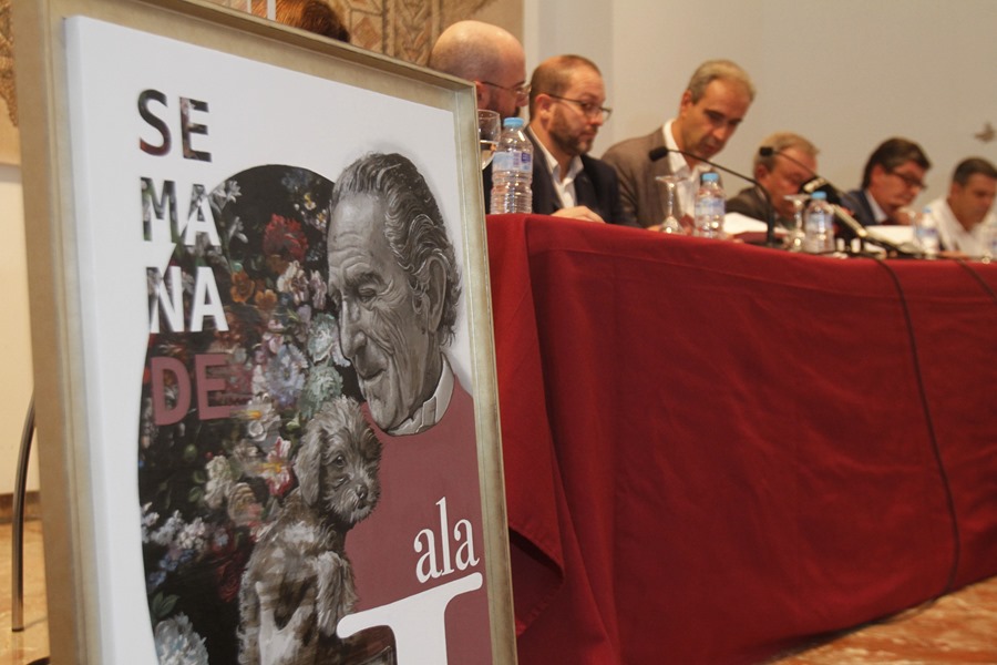 Conferencia de prensa en la Fundación Antonio Gala para presentar el programa de actividades organizado en 2018 para homenajear al escritor cordobés.