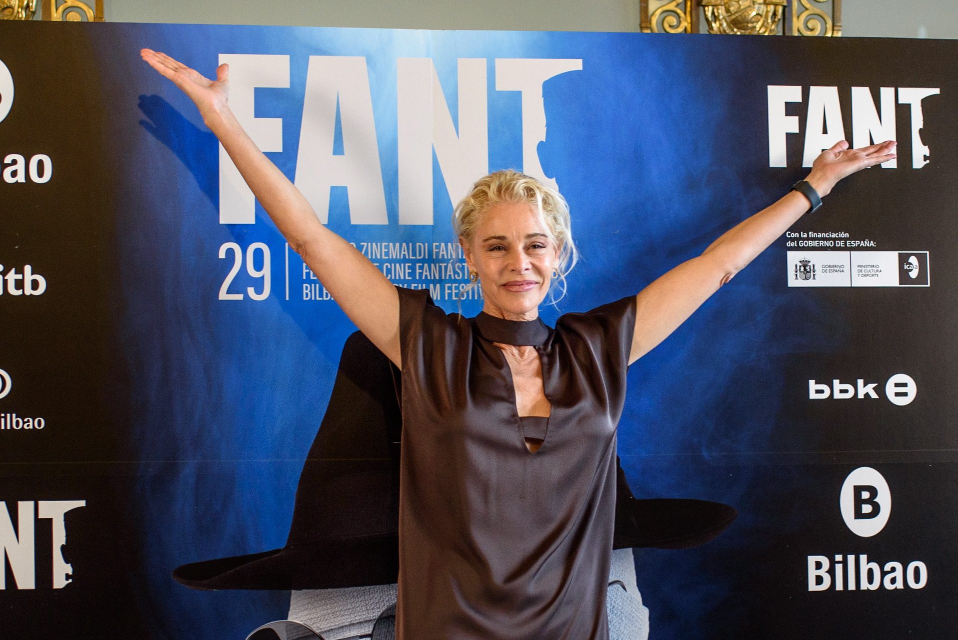 La actriz Belén Rueda posa antes de la rueda de prensa celebrada en el marco del Festival de Cine Fantástico de Bilbao-FANT, que le ha distinguido con el Premio "Estrella Fantástica". EFE/Javier Zorrilla