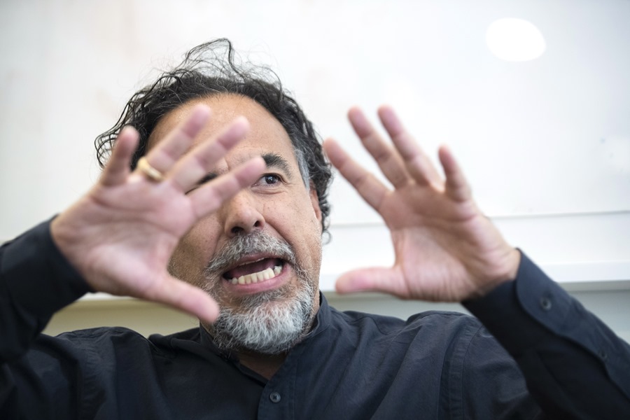 The Mexican filmmaker Alejandro González Iñárritu, during the interview with EFE.
