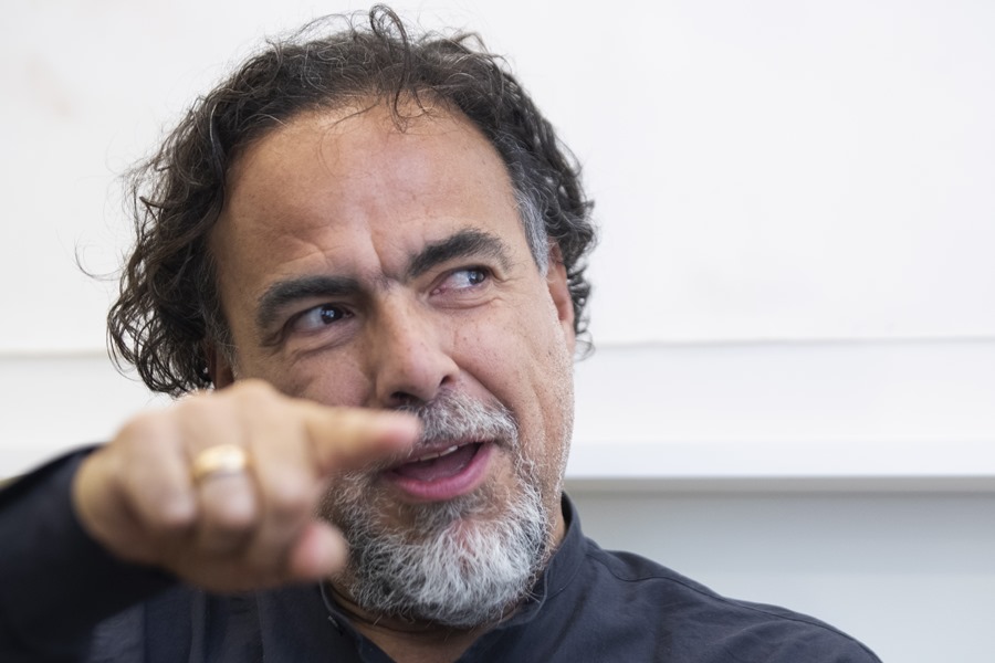 The Mexican filmmaker Alejandro González Iñárritu, during an interview with EFE