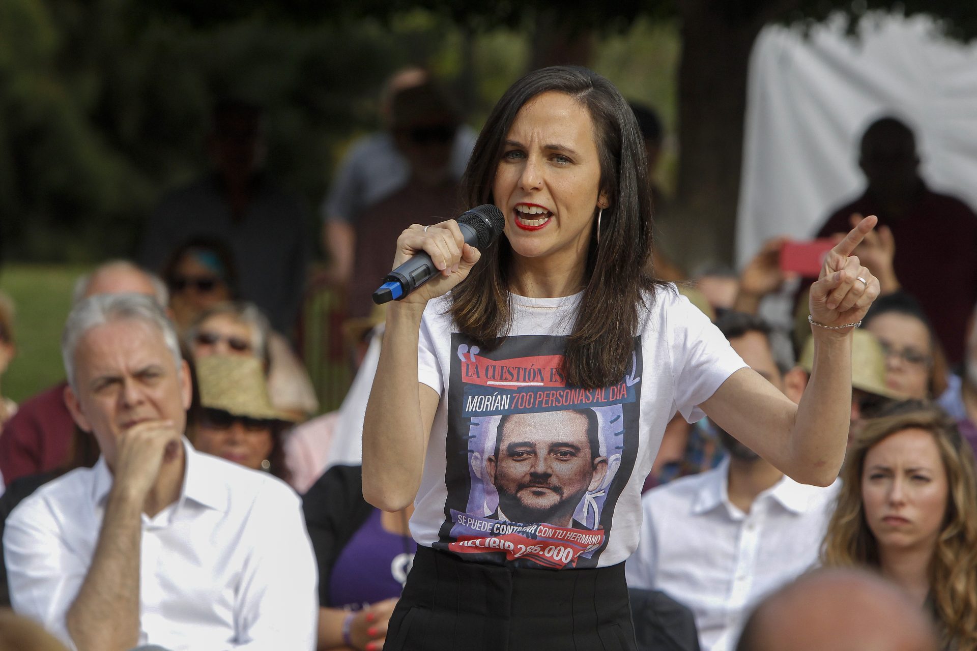La secretaria general de Podemos, la ministra Ione
