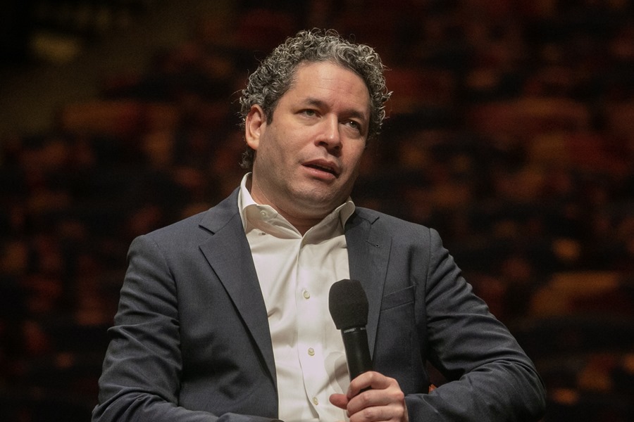 El director musical de la Ópera de París, Gustavo Dudamel, que ha anunciado su dimisión al término de la temporada.