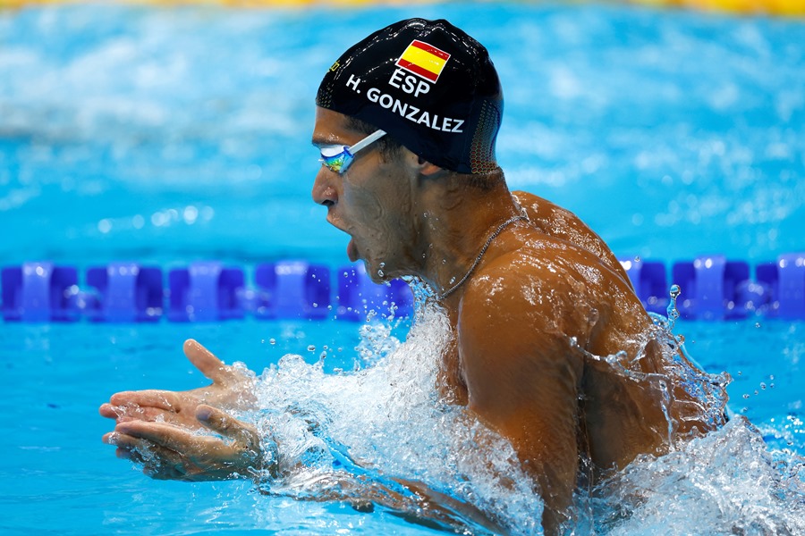 El nadador español Hugo González, uno de los seleccionados para los Mundiales de natación de Fukuoka (Japón).