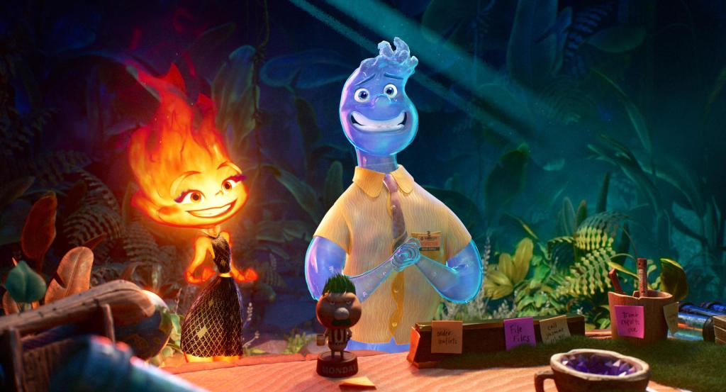 Imagen cedida hoy por Pixar Animation Studios muestra una escena de la película animada "Elemental". EFE/Pixar Animation Studios
