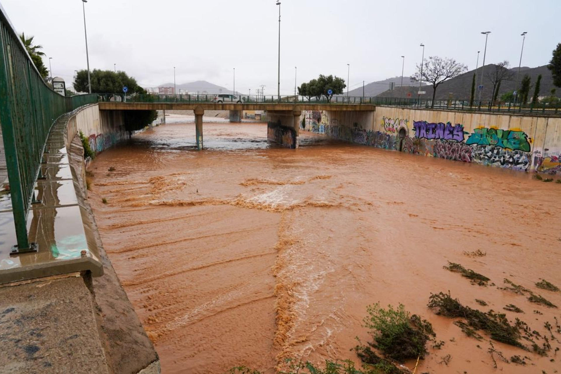 Precipitaciones de más de 100 litros provocan una decena de intervenciones, inundaciones y cortes de carretera en Cartagena. EFE/ Ayuntamiento Cartagena SOLO USO EDITORIAL/SOLO DISPONIBLE PARA ILUSTRAR LA NOTICIA QUE ACOMPAÑA (CRÉDITO OBLIGATORIO)