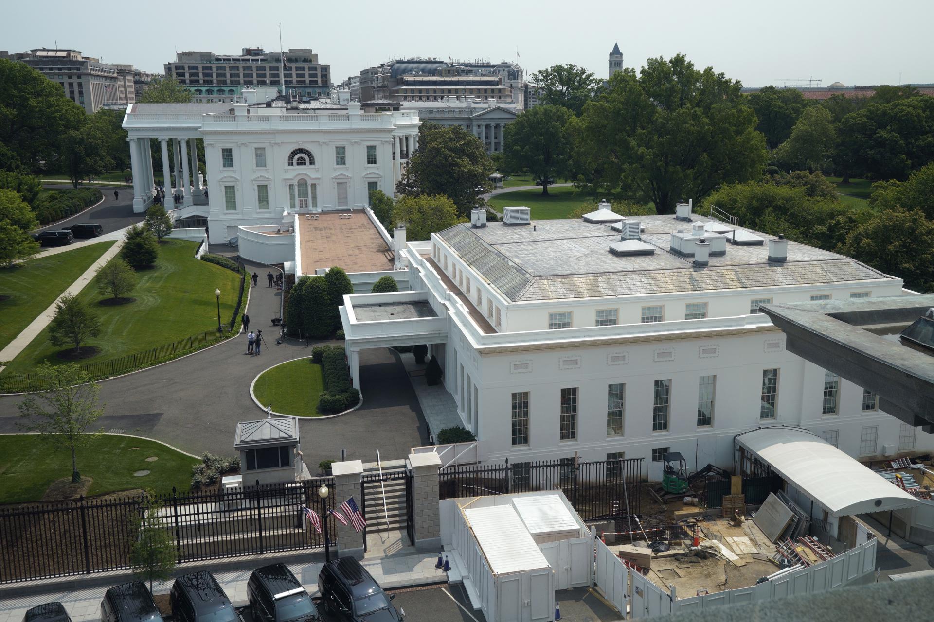 Fotografía de archivo del ala oeste de la Casa Blanca.