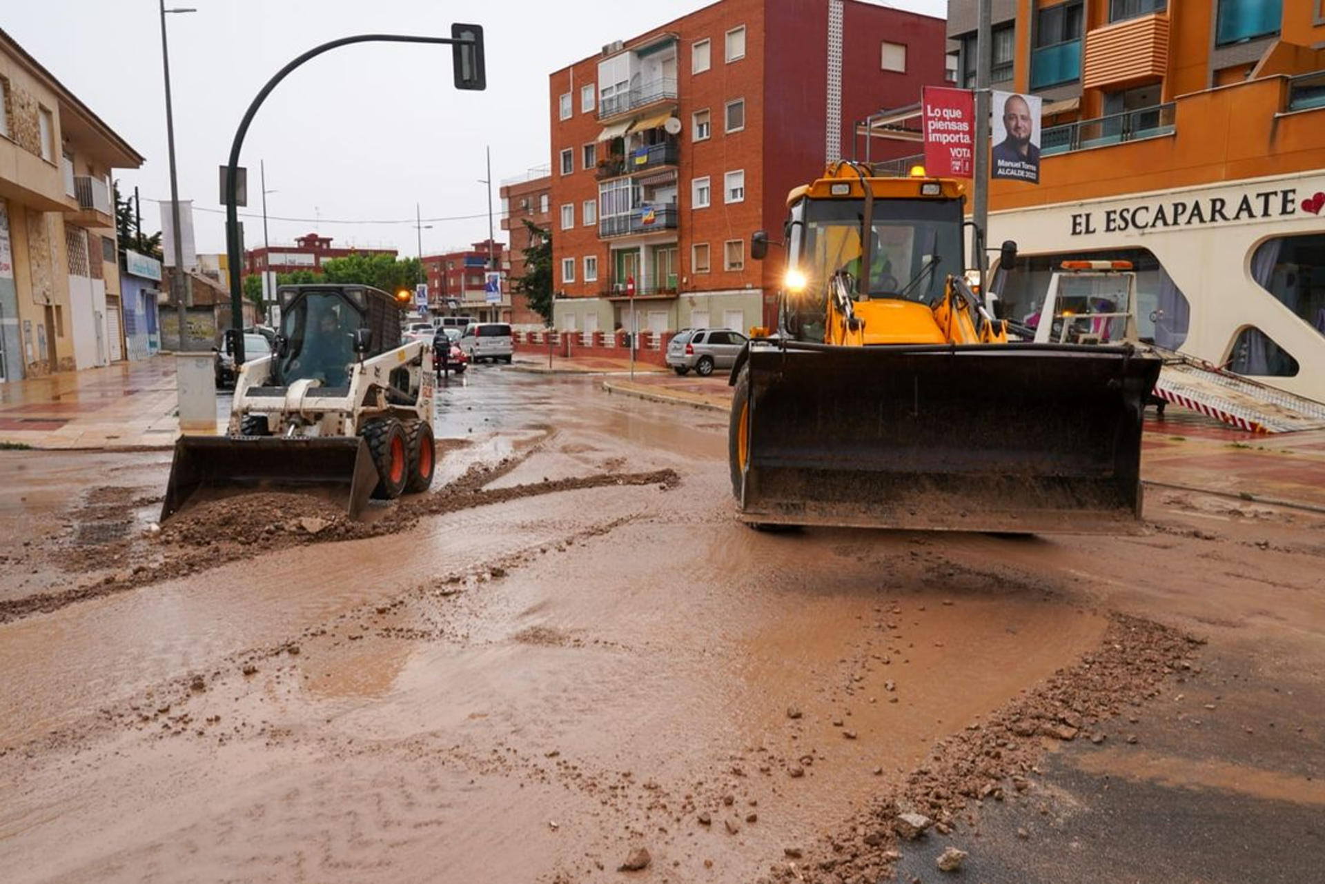 Precipitaciones de más de 100 litros provocan una decena de intervenciones, inundaciones y cortes de carretera en Cartagena. EFE/ Ayuntamiento Cartagena SOLO USO EDITORIAL/SOLO DISPONIBLE PARA ILUSTRAR LA NOTICIA QUE ACOMPAÑA (CRÉDITO OBLIGATORIO)
