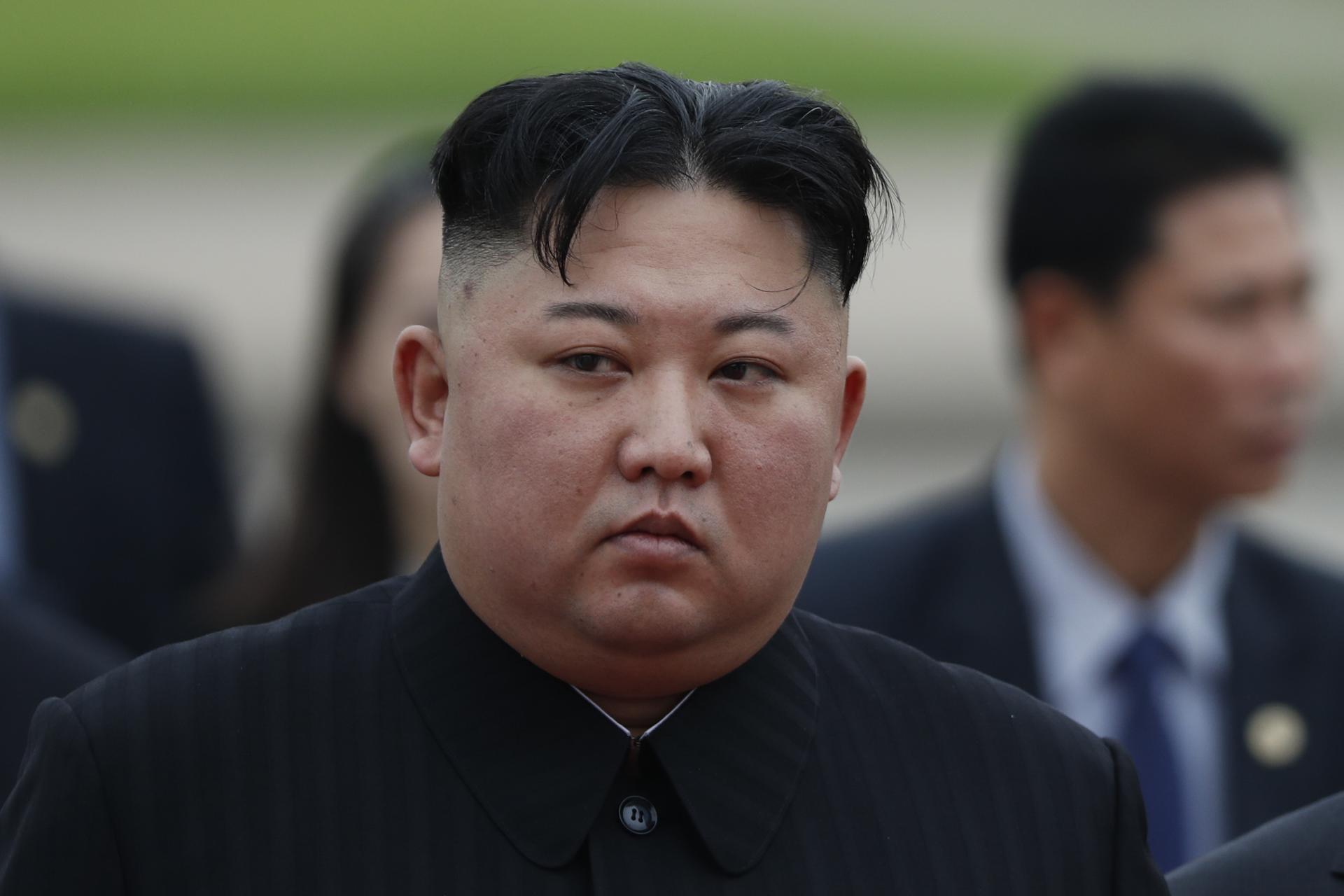 North Korean leader Kim Jong-un attends wreath laying ceremony at the Ho Chi Minh Mausoleum in Hanoi, Vietnam, 02 March 2019 (reissued 01 May 2020). EFE-EPA FILE/JORGE SILVA / POOL *** Local Caption *** 55023938