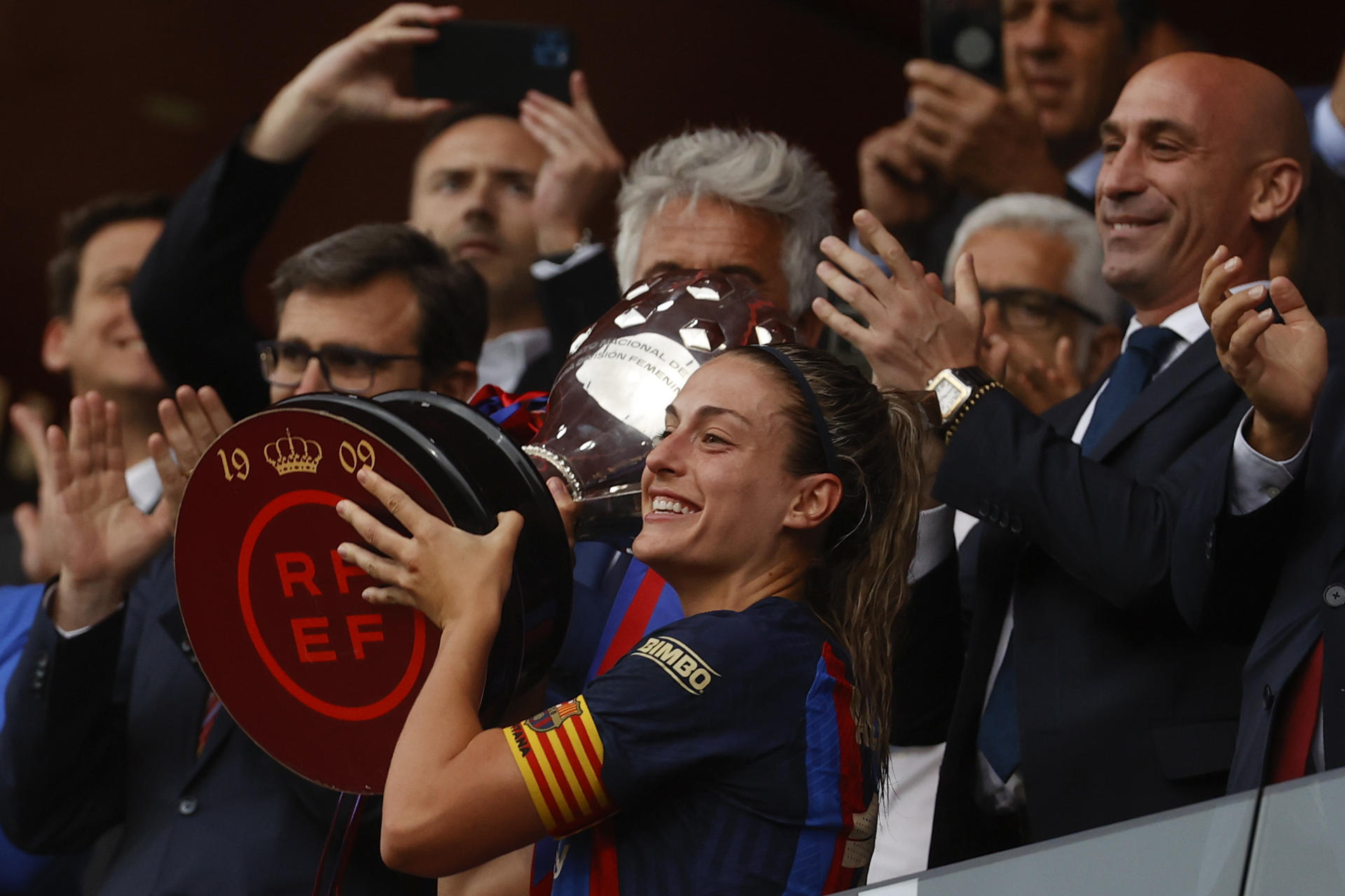 La capitana del Barcelona Alexia Putellas. EFE/ Toni Albir