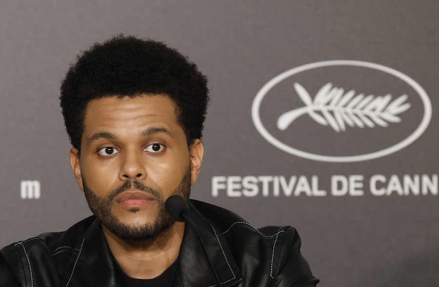 The Canadian musician and actor Abel Tesfaye, better known as The Weeknd, who stars in the television series "The Idol". 