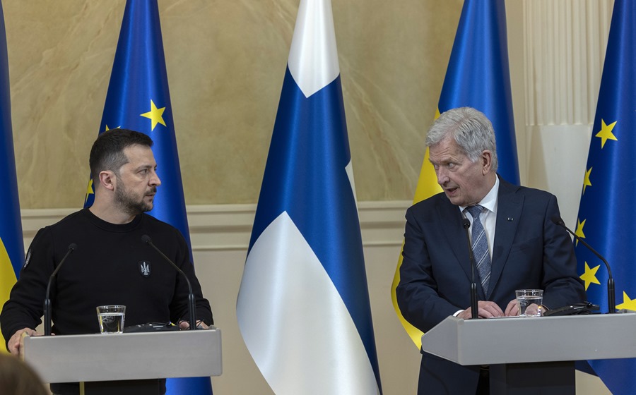 zelenski y el
presidente finlandés